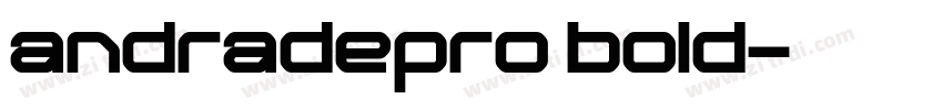 andradepro bold字体转换